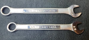 Vtg. 2 Piece Craftsman SAE Combination Wrench Set 5/8, 11/16, USA - Picture 1 of 5