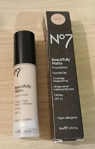 No7 Beautifully Matte Foundation in Shade Wheat 30ml SPF15 *BNIB* - Picture 1 of 5