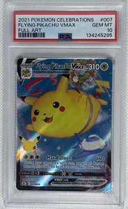 Pokémon Celebrations Flying Pikachu VMAX Full Art 007/025 PSA 10 Gem Mint - Picture 1 of 2