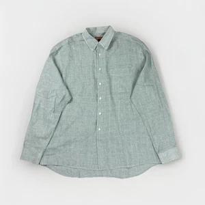 Bullock & Jones Linen Button Down Shirt XL Green Resortwear Breathable Portugal - Picture 1 of 12