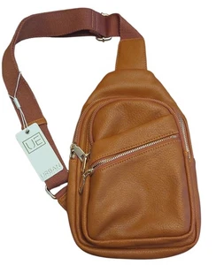 Zaino Urban Expressions Zoey Sling Back borsa cognac pelle vegan nuovo con etichette - Foto 1 di 5