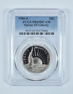 1986-S Statue Of Liberty Commemorative Half Dollar PR69 DCAM PCGS *6298 - Picture 1 of 5