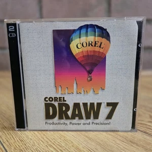 CorelDRAW 7 (2CD Set, 1996, Corel) Graphic Design Software Photo-Paint Dream 3D - Picture 1 of 12