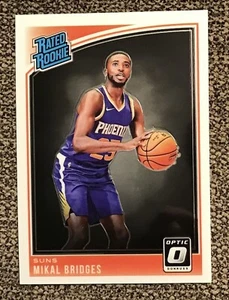 2018-19 Donruss Optic Mikal Bridges Rated Rookie RC #200- Phoenix Suns Mint Qty - Picture 1 of 2