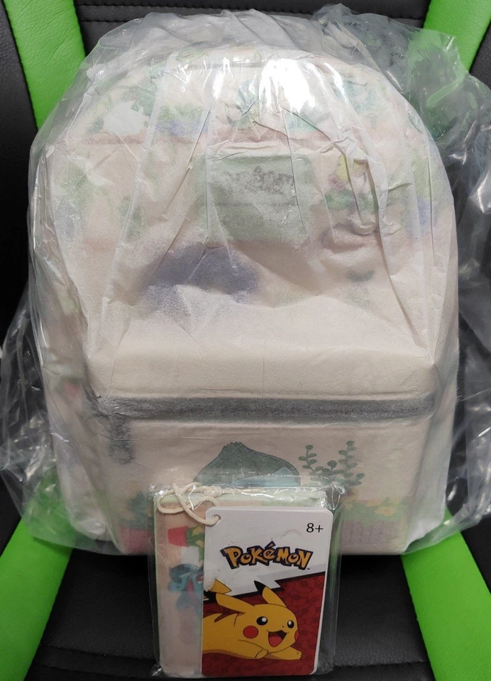 Loungefly Pokemon Plants Bulbasaur Mini Backpack & ID Cardholder Wallet Set NEW - Image 1 of 4