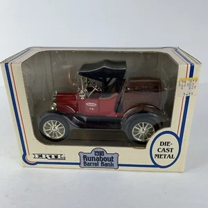 ERTL1/25 True Value 1918 Runabout Barrel Bank Diecast 1989 Locking New in Box - Picture 1 of 7