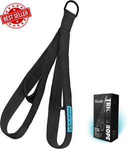 Tricep Rope Cable Attachment. 24 Inch & 17 Inch Two Lengths Built in One Pull do - Picture 1 of 12