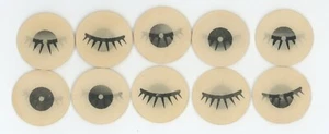 10 Winking Eyelash Eyes 1960's VARI-VUE Small Motion Animation Flickers 1 1/4" - Picture 1 of 2