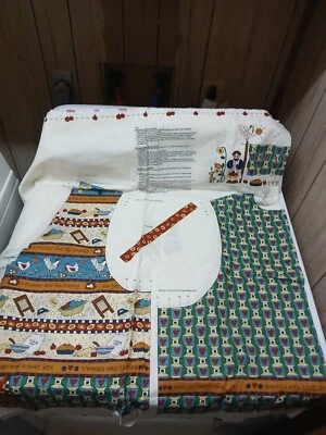 VTG 90s Springs Vest  Work Farmhouse Pannel Cottagecore One Heart - Image 1 of 4