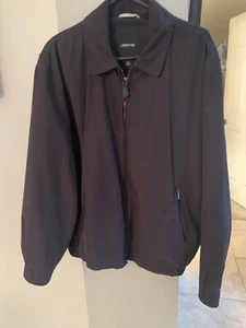 London Fog Men's Black Full Zip Long Sleeve Lined Jacket Size L - Picture 1 of 8