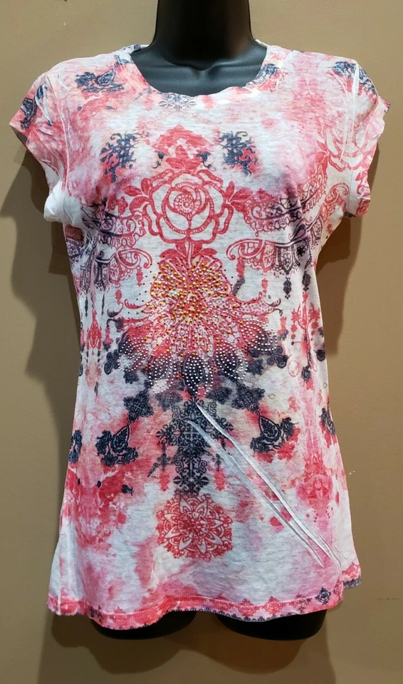 Camiseta grande deslumbrada Lay Me Once Love Me Forever Tye Dye Foto 1 de 4