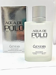 AQUA DE POLO BY GENESIS PERFUME EDT 3.3 OZ SPRAY MEN SEALED - Picture 1 of 3