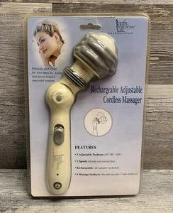 Health Solutions RM-802 Handheld Body Massager Adjustable Ergonomic Rechargeable - Picture 1 of 2