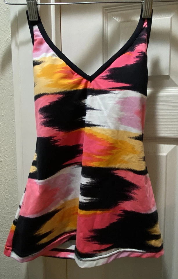 Tankini de natación JAG Top para mujer XS traje de baño top rosa negro precio de venta sugerido por el fabricante $126 nuevo con etiquetas Foto 1 de 4