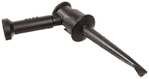 Lot of 2 - Pomona Electronics Minigrabber with Banana Jack Adptr, Black 4723-0 - Picture 1 of 2