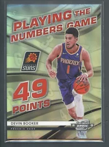 Devin Booker Gioco Numeri da Gioco Silver Prizm 2021-22 Contenders Optic Holo #13 - Foto 1 di 2