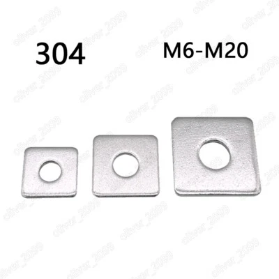Arandela cuadrada de acero inoxidable 304 M6 M8 M10 M12 M16 M20 Foto 1 de 4