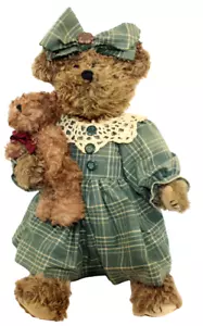 Seltener alter Ty Bär im Ruhestand hält Babybär 14 Zoll Plüsch, kostenloser Versand - Bild 1 von 5