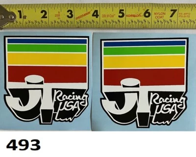 2! JT Rainbow Vintage RM YZ KX CR 125 250 360 400 500 VMX AHRMA Old School Works - Image 1 of 4