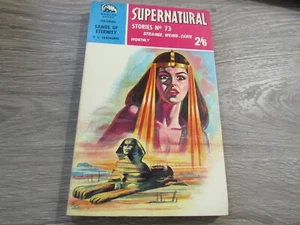 RARE BRITISH SUPERNATURAL STORIES #73 RARE BADGER BKS PULP HORROR FANTASY GGA PB - Picture 1 of 4