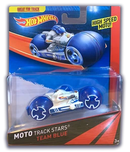 Hot Wheels Moto Track Stars Team Blue - Very Rare in Pristine Condition! - Picture 1 of 3