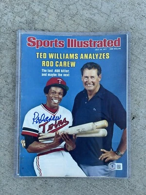 SIGNED SI Sports Illustrated ROD CAREW July 18 77 BECKETT COA Twins AUTOGRAPHED - Image 1 of 4