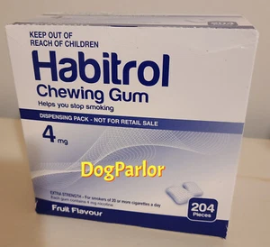 Habitrol Nicotine Gum 4mg Fruit NEW Bulk Size 3 Boxes = 612 Pieces 02/2026 - Picture 1 of 2