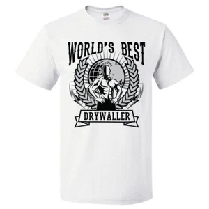 World's Best Drywaller T Shirt Gift for Drywaller Shirt - Picture 1 of 2