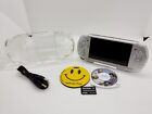 SILVER Sony PSP 3000 System w/Charger [Region Free] Tested Good Playstation
