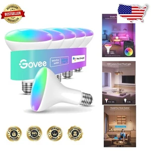 WiFi & Bluetooth Smart Light Bulbs, 1200 Lumens, Voice Controlled RGBWW - 6 Pack - Picture 1 of 10