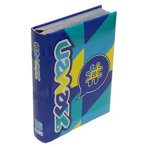 DIARIO SEVEN BOY POCKET CANCELLETTO BLU GIALLO 16 MESI 13,5*18*3 cm - Foto 1 di 1