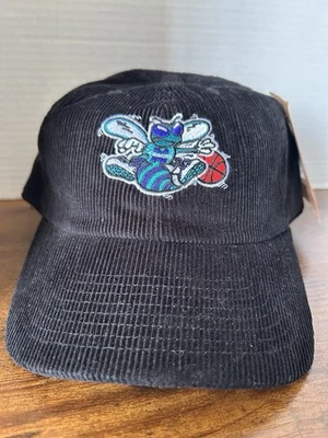 Gorra Charlotte Hornets Correa Trasera Negra Baloncesto Pana Mitchell Ness Hombres Foto 1 de 4