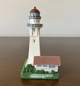 2000 Geo Z Lefton 4.75” Lighthouse Figurine Diamond Head Light HI - Picture 1 of 7