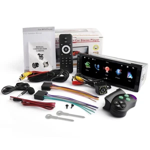 Single Din Car Stereo Wireless pple CarPlay 6.9 Touchscreen Bluetooth Radio USB - Picture 1 of 11