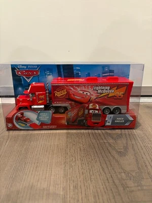 DISNEY PIXAR CARS MACK HAULER #1 NIGHT SKYLINE LIGHTNING MCQUEEN 95 2009 - Image 1 of 4