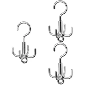 Percha para cinturón de armario 3 piezas rotación 4 garras bufanda lazo bolsa gancho colgante monedero percha - Imagen 1 de 12