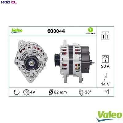 ALTERNATOR 600044 FOR HYUNDAI MATRIX EXCEL/II LANTRA/Mk/Break/LAVITA TUSCANI - Image 1 of 4