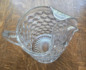 Fostoria American #2056 Line 1/2 Gallon Pitcher With Ice Lip Catalog #458 VG - Picture 1 of 5