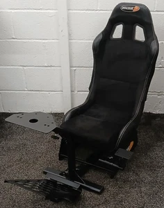 Playseat Evolution Black Suede Gaming Chair With Gear Shifter Mount - Picture 1 of 10
