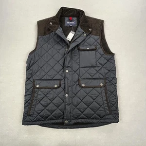 Cremieux Weste Herren Large Navy gesteppt Fleece gefüttert Puffer Outdoor FT5CX461 - Bild 1 von 21