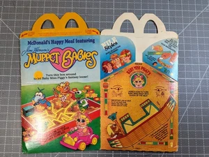 1987 McDonalds Happy Meal Box Muppet Babys Baby Miss Piggy Jim Henson - Bild 1 von 5