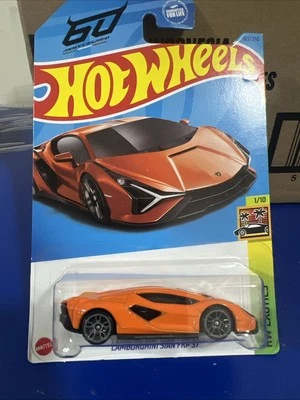 2023 Hot Wheels Lamborghini Sian FKP 37 #163/250 HW Exotics Orange - Image 1 of 4