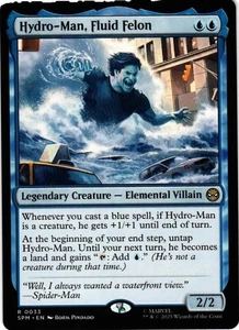 MAGIC MTG MARVEL SPIDER-MAN 0033 R HYDRO-MAN, FLUID FELON NON-FOIL - Picture 1 of 2