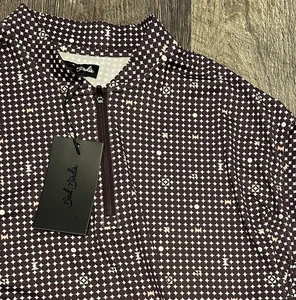 Neu mit Etikett Bad Birdie UV langärmliges Golfshirt Abnäher Damen Medium 1/4-Reißverschluss - Bild 1 von 3