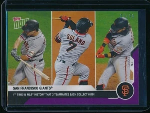 2020 Topps Now #191 San Francisco Giants Viola Parallelo SP #d/25 - Foto 1 di 2