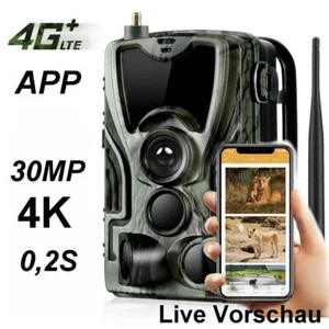 APP Livevorschau 4G Wildkamera HC-801Pro Überwachungskamera live übertragung 4K - Bild 1 von 11