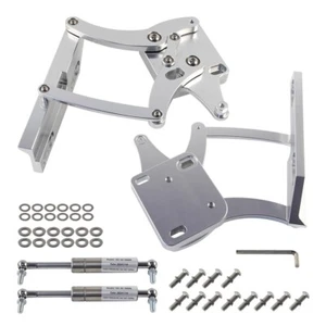Billet Hood Hinge Kit Pair Left and Right Side For Ford Mustang 1967-1969 Silver - Picture 1 of 11
