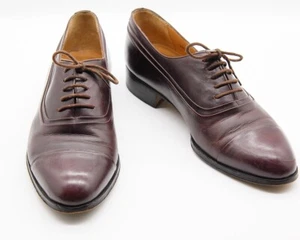 Bally Herrenschuhe | The Cagney | Größe 9 D | Hergestellt in Italien | Burgunderrot Oxford-Schuhe EUC - Bild 1 von 10