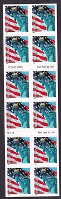 Scott #3972a Statue of Liberty & Flag Booklet of 20 Stamps - MNH - Image 1 of 2