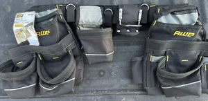 AWP General Construction Carpenter Tool Rig | Padded Adjustable Tool Belt NEW - Picture 1 of 9